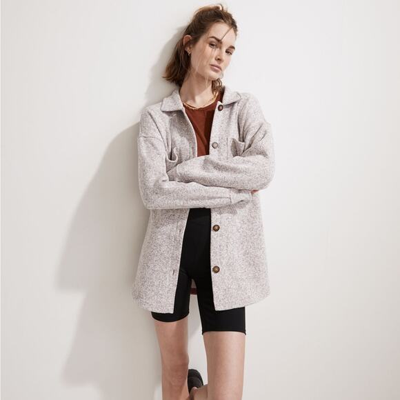 Madewell Jackets & Blazers - Madewell Sweater Fleece Shirt Jacket